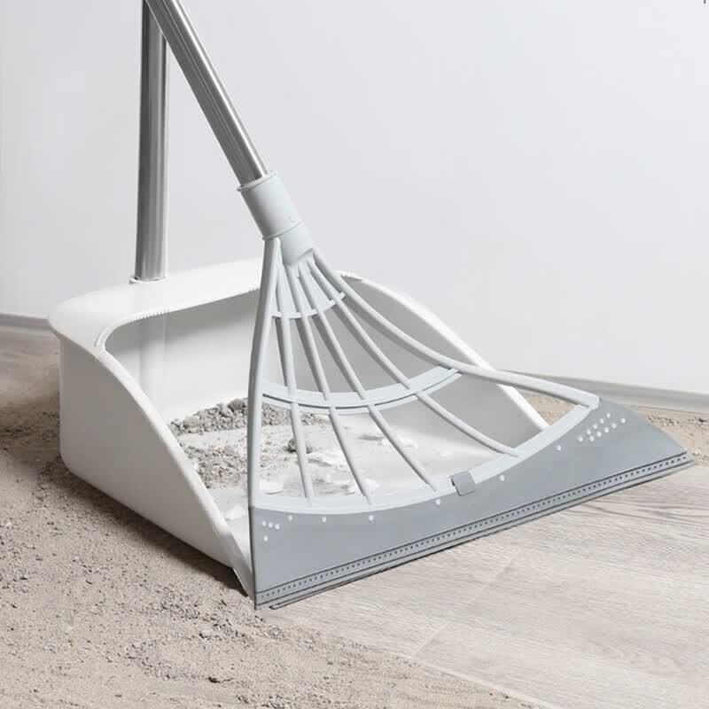 Soft Silicone Multi-functional Broom & Dustpan Set