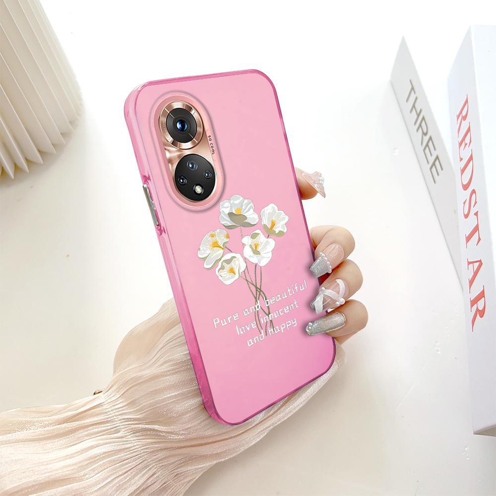 

Раскрашенный узор, разноцветный, серебристый, двусторонний твердый корпус, противоударный противоударный чехол для телефона для Huawei Honor Infinix Tecno iPhone Infinix Smart 6 Plus темно-розовый