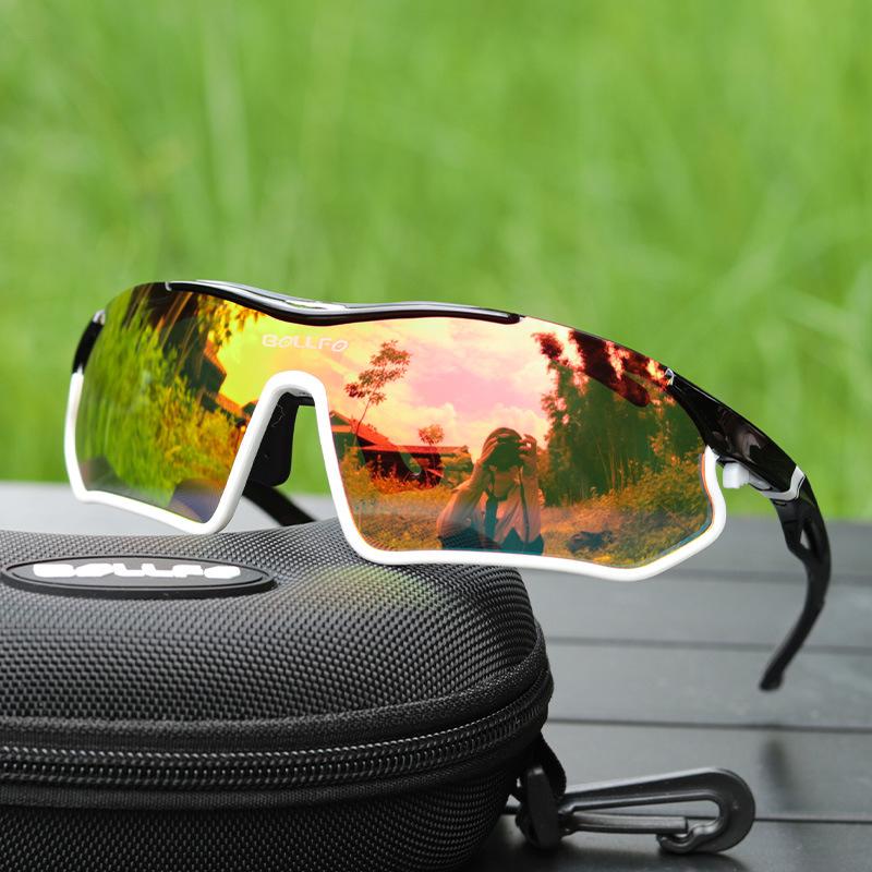 

Directly supplied cycling glasses, windproof mountain bike sunglasses, outdoor sports equipment goggles for men and women Black on top, white and r