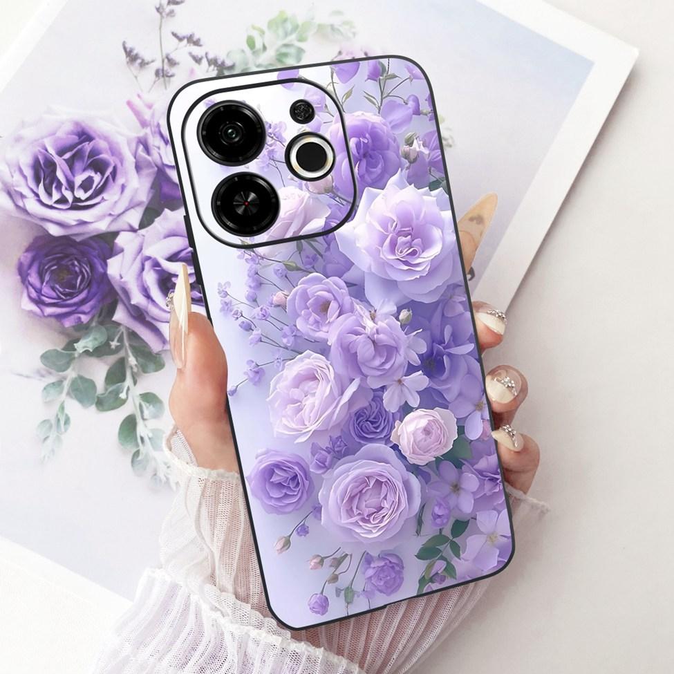 Phone Case For Tecno Pop 9 5G Cover Silicone Cute Cat Fashion Funny Painted Funda For Tecno Pop9 5G KL4 Casing