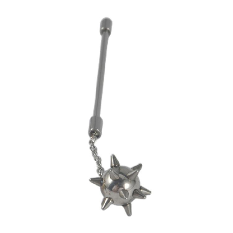 

Meteor Hammer Pendant Earrings Cartilage Surgical Steel Chain Dangle Ear Rings