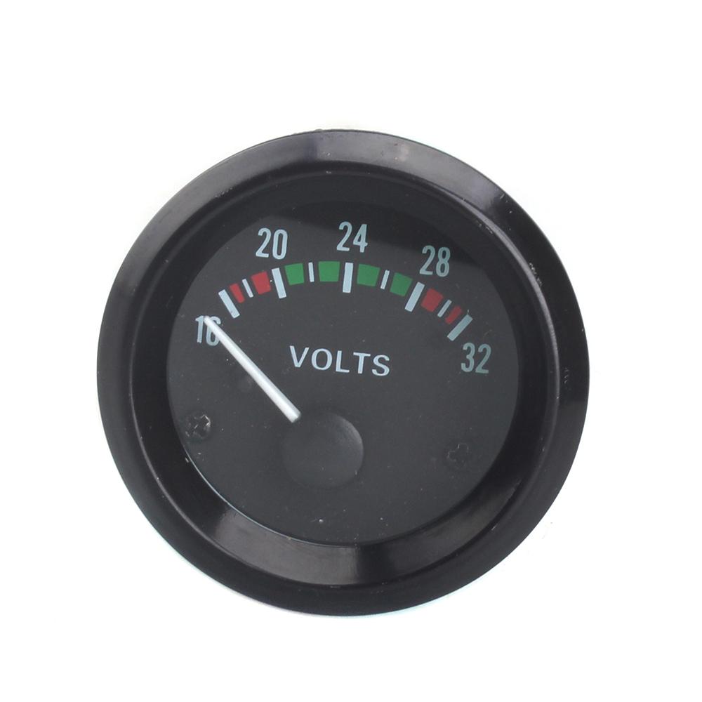 Dragon Gauge VOLTS Car Gauge 2" 52mm VOLT Meter 12V Auto Instrument Voltage Meters 8~16V 16~32V Black Bezel