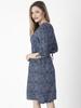 LIGHTWEIGHT WOMEN' DRESS WITH PUNCHED SLEEVES