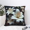 Pillow Cover Black White Gold Flower Cute Funny Pillow Case For Chair Sofa Home Decor Pillowcases