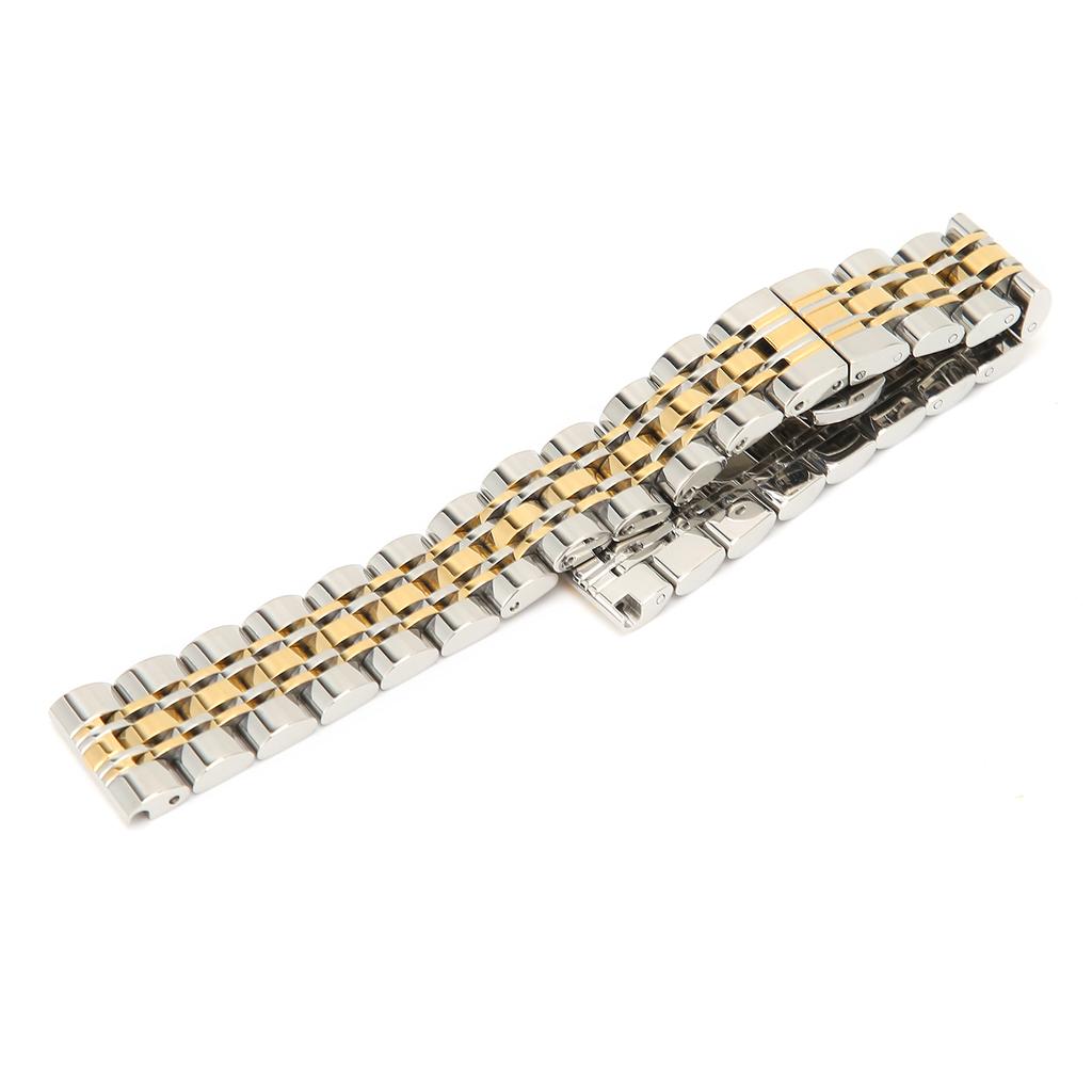 Professional Replacement Watch Band Length Adjustable Watch Strap Accessory Parts Golden16mm   0.63in