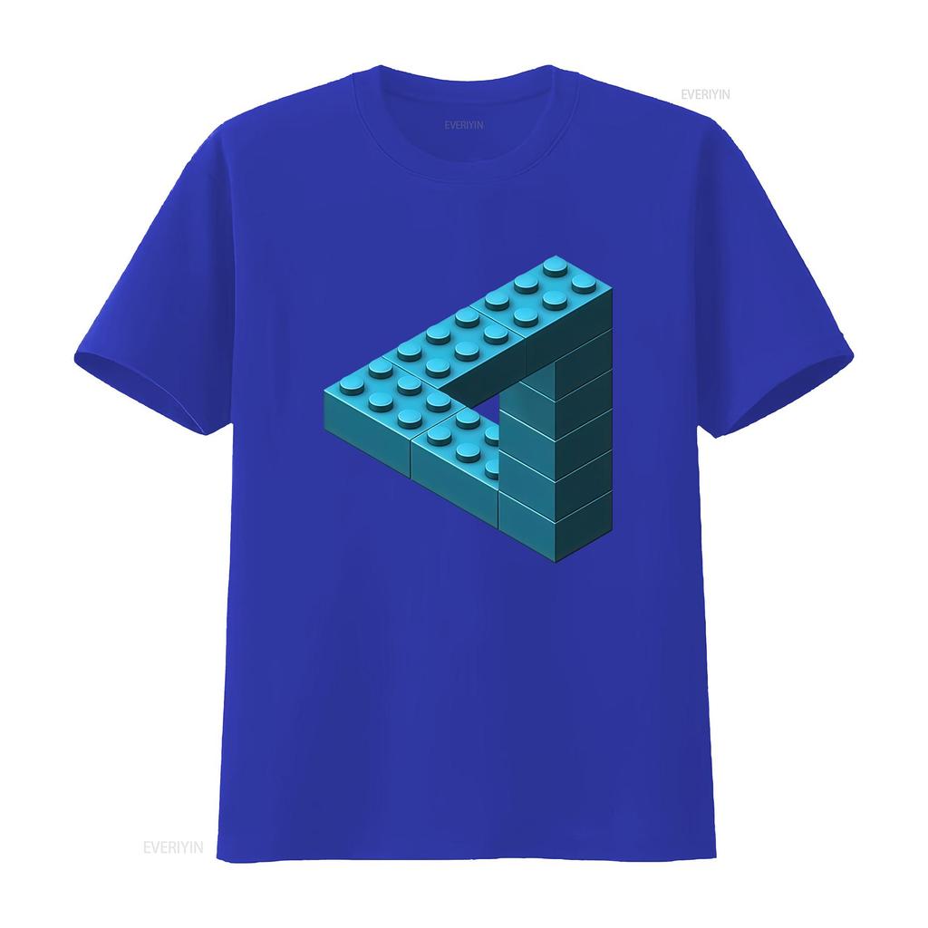 Escher Toy Bricks Aqua S To 5xl Made In The Au Usa T Shirt Vintage Washed Homme Top For Everyday Wear Fashion Streetwear Casual
