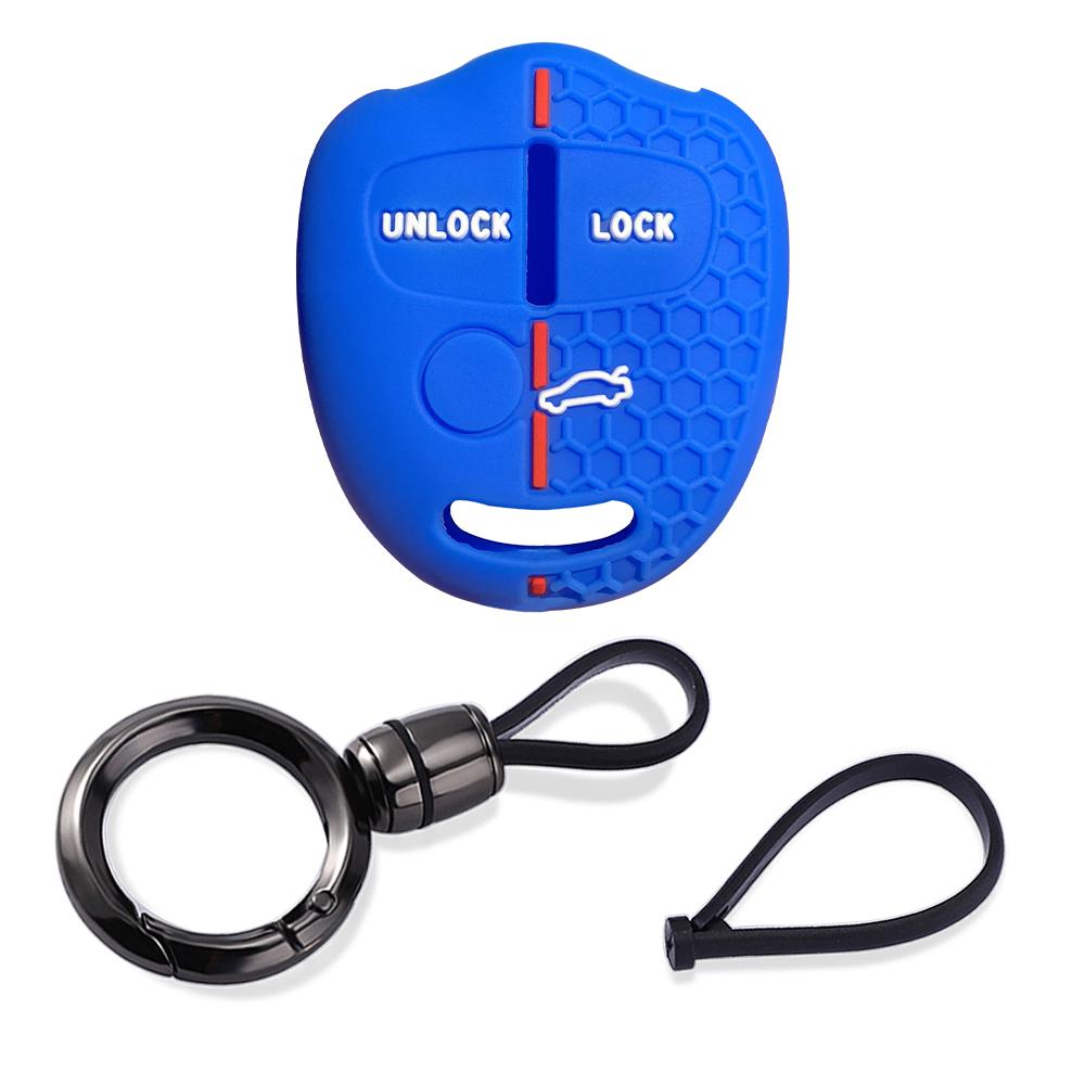 For Mitsubishi Outlander XL Pajero Lancer Asx Attrage Grandis 3 button Silicone car Key Protective Cover Case Keychain Shell