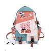 Large Capacity Canvas Backpack Students With Anime Cartoon Print Street Style School Bag Teen Girls 20-35L Travel Daily