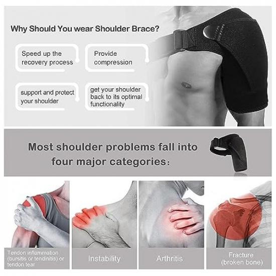 Agerelief Orthopedic Compression Shoulder Brace, Age Relief Compression Shoulder Brace, Age Relief Shoulder Brace, Agerelief - The Ultimate Shoulder