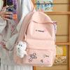 Schoolbag New Cute Cartoon Backpack Female Middle and High School Student School Bag Large Capacity Lightweight Versatile Leisure Travel Backpack