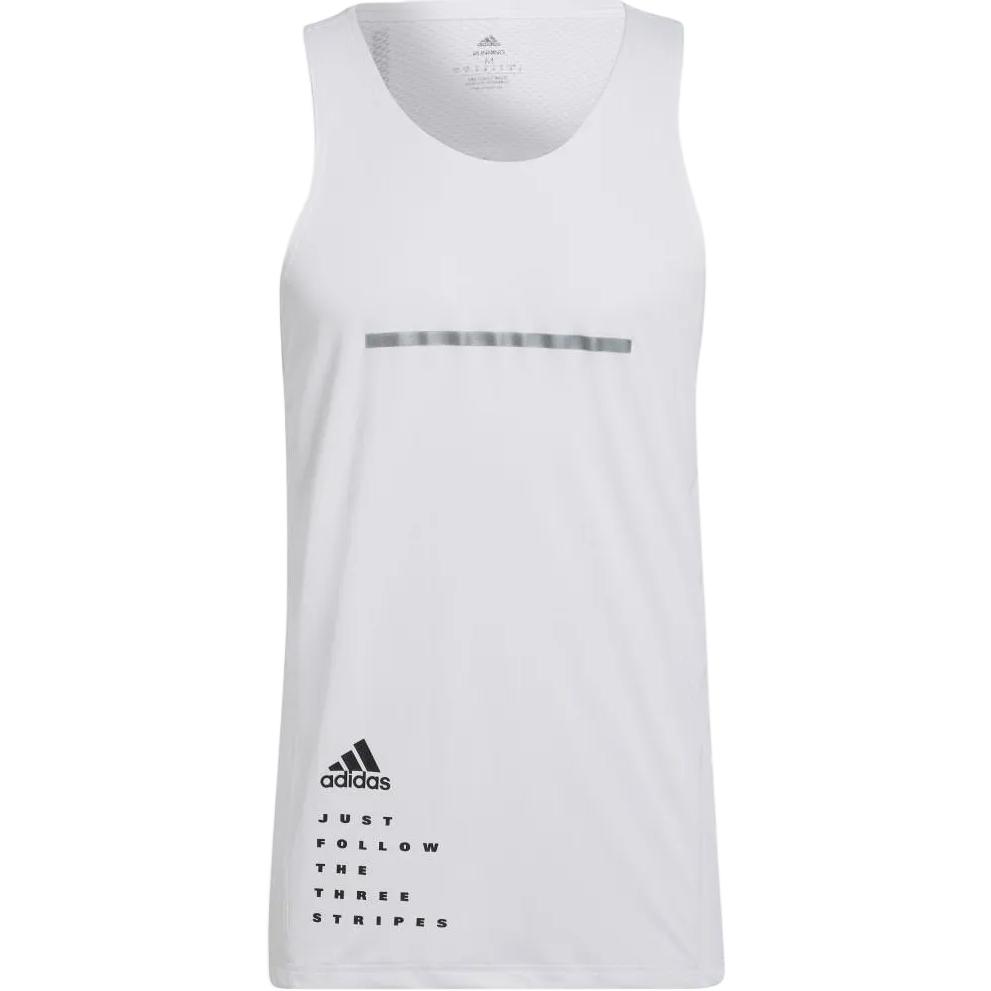 Adidas Three Stripe Color Block Sleeveless Crew Neck Vest Men Tops White HB7421