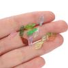 100pcs Acrylic Leaf Shaped Charms Colored Leaves Spacer Beads for DIY Necklaces Bracelets Crafts Charms Jewelry Making Supplies
