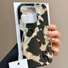 Gradient Ink Marks Laser Phone Case For Phone 16 15 14 13 12 11 Pro Max XS X XR 7 8 Plus Stylish Leopard Print Back Bumper Cover