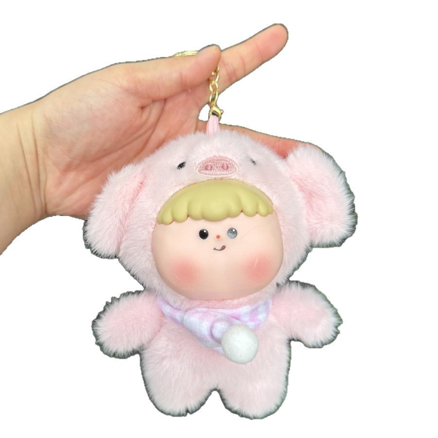 Super Cute Vinyl Fruit Cub Cute Pet Plush Doll Pendant Bag Keychain Pendant