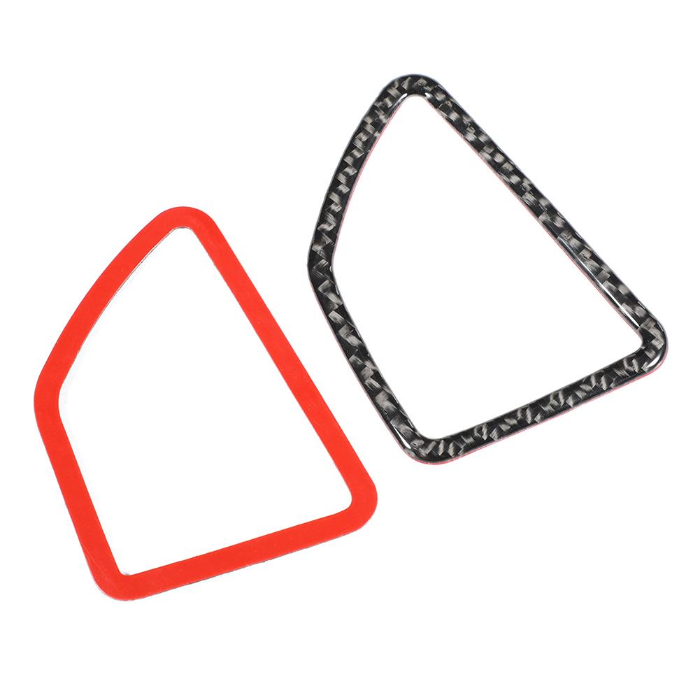 2pcs Left Drive Carbon Fiber Dashboard Air Vent Panel Cover Trim Decoration Fit for X5 X6 E70 E71 2008 2013