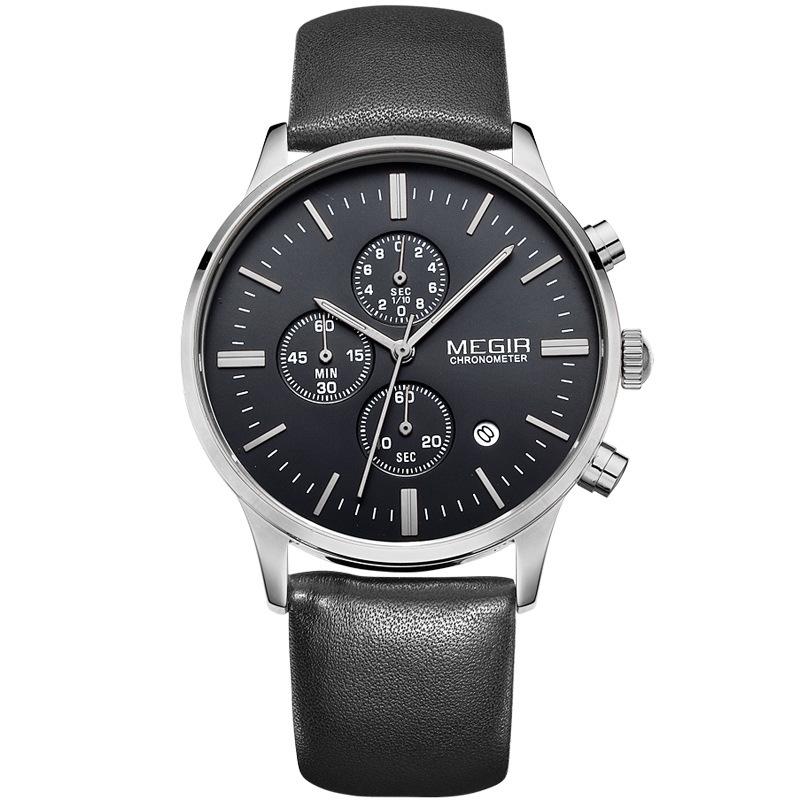 Canvas Strip Steel Mesh Belt Watch Multi-Function Chronograph Men'S Quartz Watch Waterproof Men'S Watch 2011