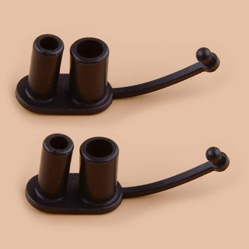 

2pcs Fuel Connector Cap Protector 6BX-2476U-00 878311 Fit For Mercury Outboard 4 5 6 8 9.9 10 15 20 25 30HP Black Rubber