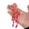 5 ks 3D tištěný magnet na ledničku kostra pohyblivá figurka kostry s pohyblivými klouby halloweenská gotická kostra magnetická dekorace na ledničku