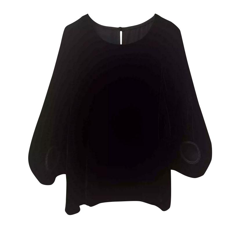 Women's Mulberry Silk Velvet Loose Top