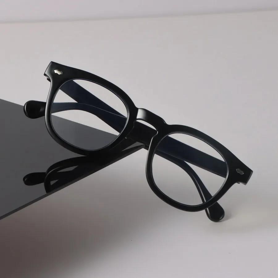 Trendige Runde Brille Damen Herren Minimalistisch Transparente Brille Retro Klarer Linsenrahmen Brille Oculos