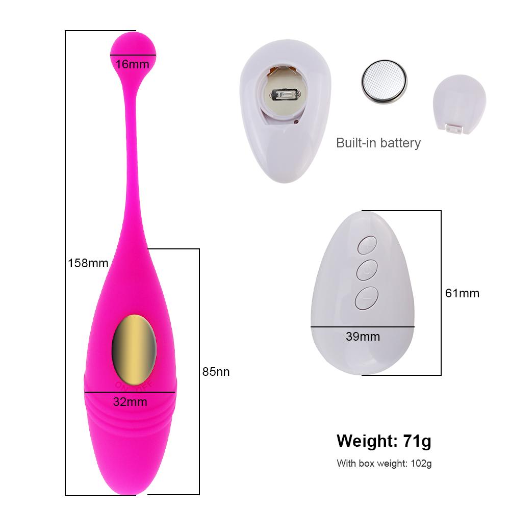 Love Egg Vibrator Wireless Remote Powerful 10 Mode Vibrations Remote Control Vibrating Egg G- Spot Vibrator Sex Toy for Women