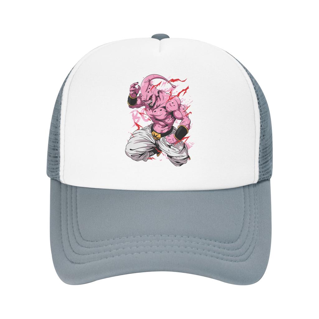 DDragon Ball Z Majin Buu Trucker Hats Unisex Sport Hats Trucker Worker Cap Trucker Cap Adjustable Mesh Baseball Caps Summer