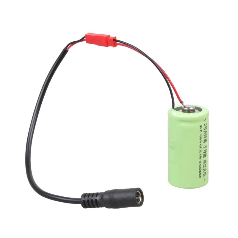 LR14 C Type Dummy Battery 0V Output With 5.5x2.5mm 5.5x2.1mm Input Jacks For DIY Electronic Device Power Supply None Conductives Design