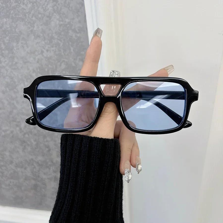 Retro Classic Square Sunglasses For Women Men Stylish Minimalist Female Male Fashion Glasses