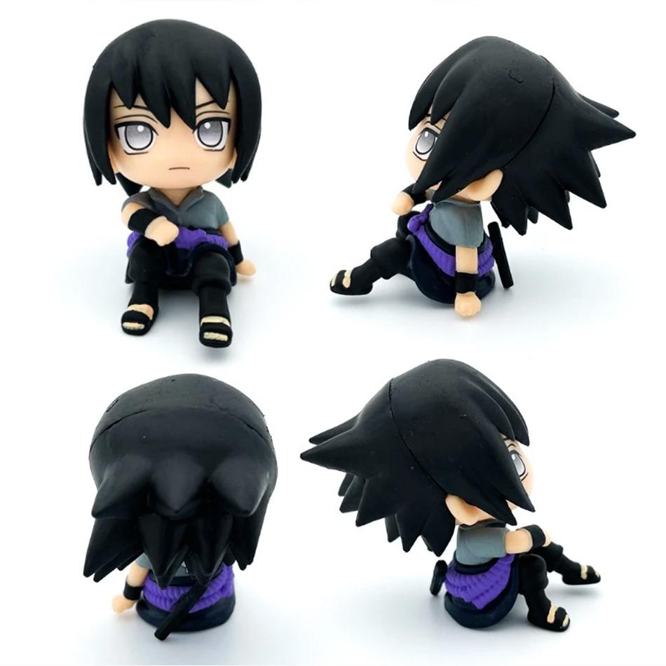 Na Ru To Anime Figure Uzumaki Kakashi Uchiha Sasuke Itachi Cute Toys Q Figurals Action Figurine Model