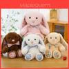 Cute Floral Bunny Plush Toy With Soft Short Pile For Children And Gift Giving