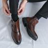 Men’s High Boots Dress Formal Retro Brown Ankle Boots Black Tuxedo Wedding Shoes Plus Size