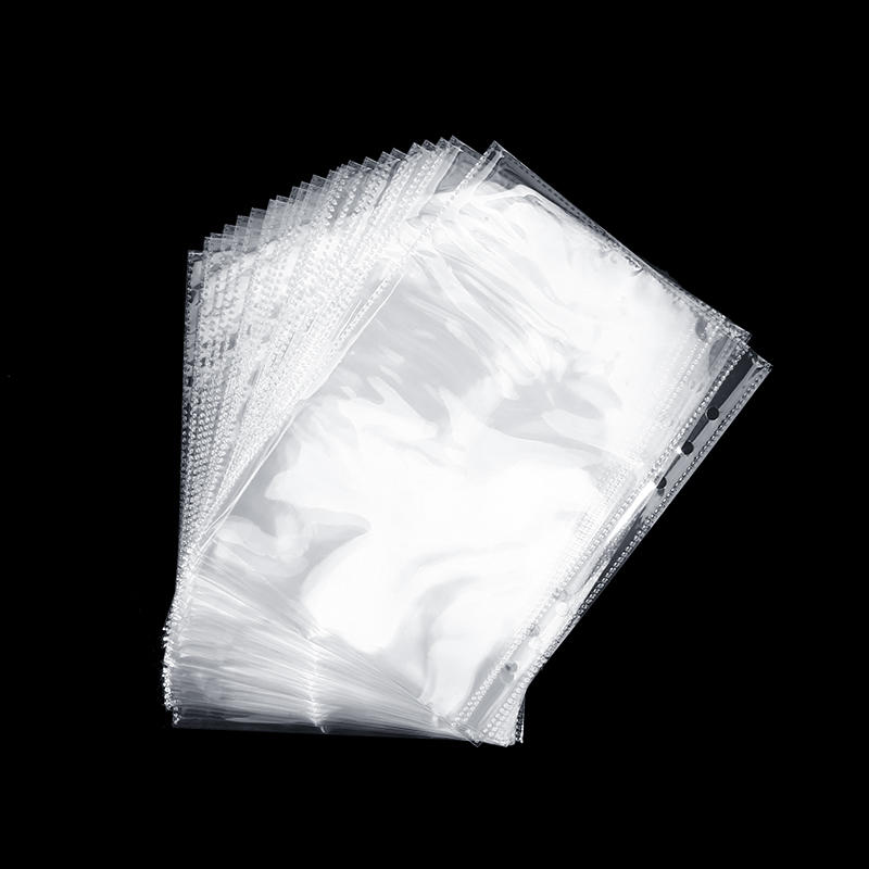A5 Transparent PVC File Folder Multifunctional Loose Leaf Document Organizer For Photo Card Collection Postcard Storage Binder