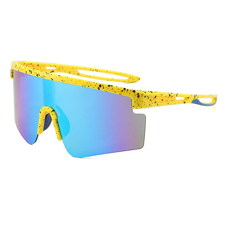 Fashionable Colorful Sunglasses Men Outdoor Sports Cycling Sunglasses Large Frame Uv Sunglasses Xsy2399