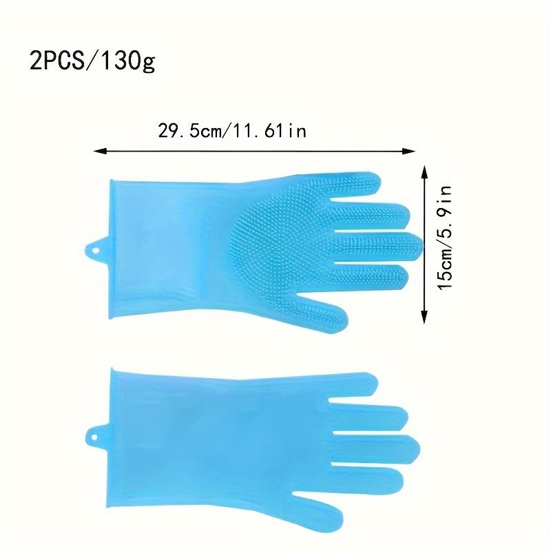 [Dishwashing Gloves] Durable Silicone Imitation Leather | Household Waterproof Washing, Washing Vegetables, Cleaning Tools, Kitchen Dishwashing Gloves