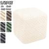 Classic Jacquard Square Footstool Cover Durable Polyester Stretch Washable Ottoman Cover Solid Color Home Decor For Living Room