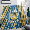 1PC Tigres UANL Print Flannel Blanket, High quality Comfortable for All Seasons, Home Decor, Warmth and Comfort, Perfect for Christmas Gifts219