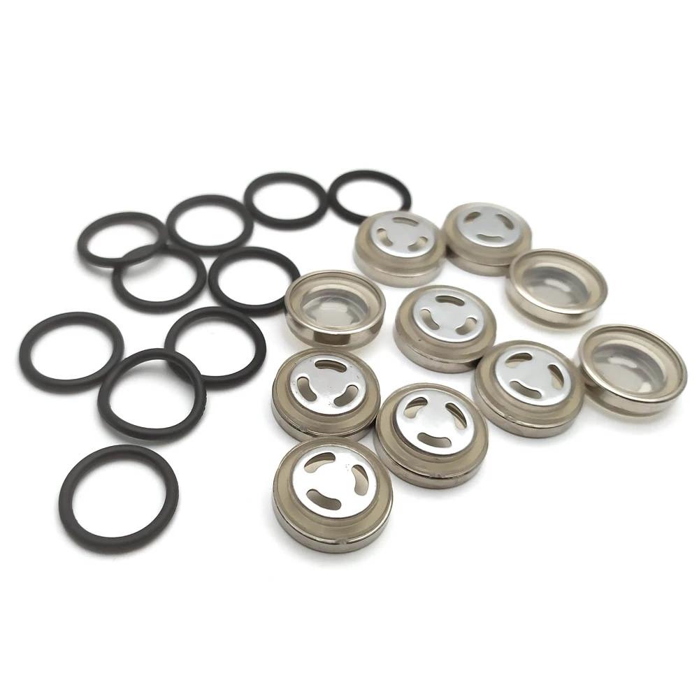 

10 комплектів/лот Головний гальмівний циліндр, резервуар, оглядове скло, мотоциклетна прокладка для мотоциклів, 18 мм 12 мм для Honda Suzuki Kawasaki Harley