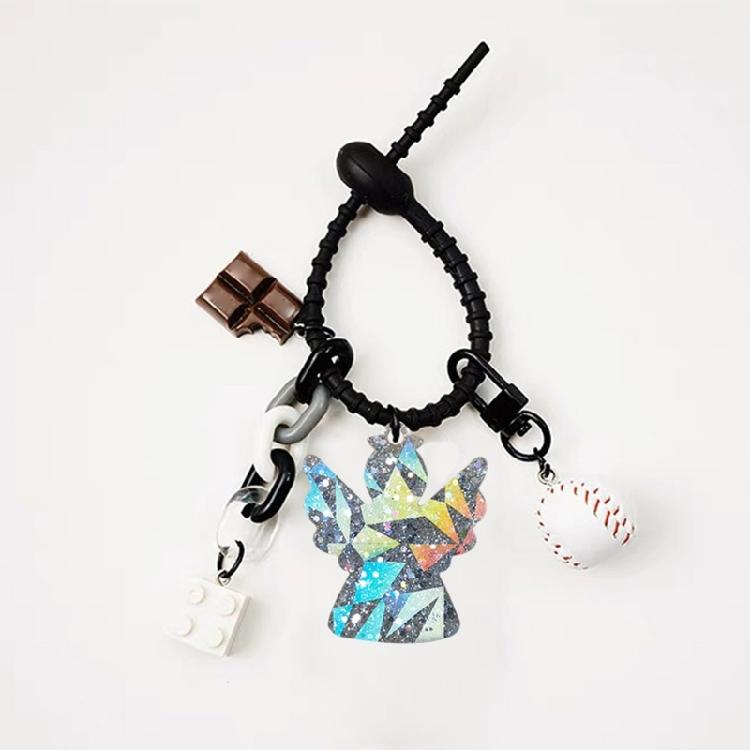 Light and Shadow Keychain Mold DIY Epoxy Craft Necklace Pendant Jewelry Mold