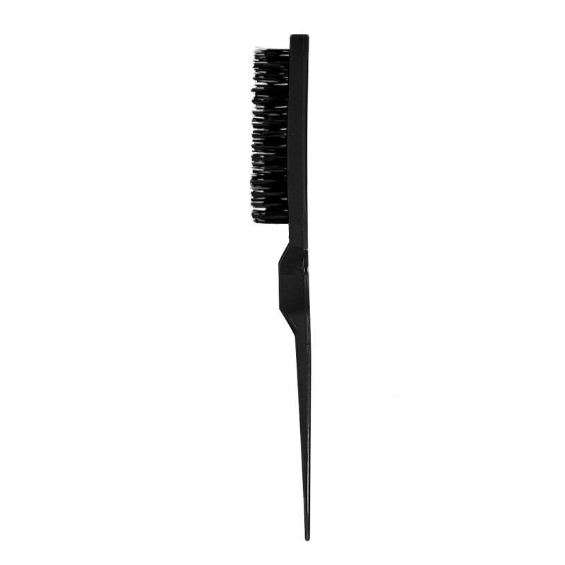 

Brush Edge Control Brush Tearing Comb Plastic Hair Brush Nylon Teaser Hair Brush Three Row Salon Barber Household Backcombing Comb Black разноцветный