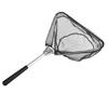 Foldable Landing Net Aluminum Alloy Frame Fishing Landing Net Replacement Triangular Fishing Net  for Easy Catches