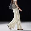 Demana Women's High-Waist Lyocell Pleated Wide-Leg Pants
