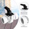 Efficient 3 Way Pool Valves Pool Diverter Valves Pool Management Kit Threaded Pool Replacement Valves for Pools and Spas