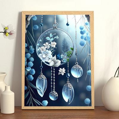 1 Set Diamond Painting DIY Flower Diamond Painting Kit Artistic Picture Ornament for Home Decoration