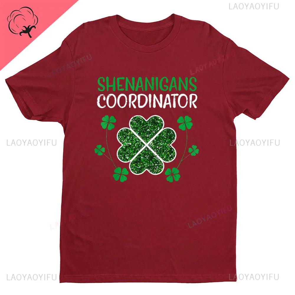 

Funny St Patricks Day Teacher Unisex Shirt Above Good Tee Shenanigans Coordinator Gift WoUINISEX Unisex TShirt Harajuku Graphic Shirts S