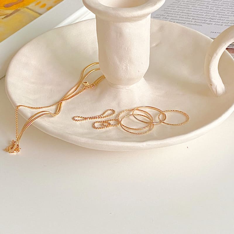 

Taupe 14k gold cutting ring ROSE GOLD