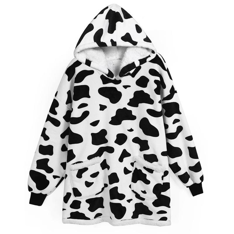 Wearable Blanket Hoodie for Men Oversized Hooded Blankets Sweatshirt Cozy Warm Fleece Blanket with Sleeves Adults Winter House Robes With Pocket