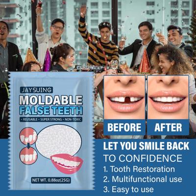 25 g/borsa Supplie Halloween Denti Restauri temporanei Leggero Funzionamento semplice Accessorio portatile compatto per trucco Sostituzione modellabile Hot Sol