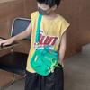 Childrens Candy Color Nylon Casual Small Shoulder Bag For Kids Daily Use