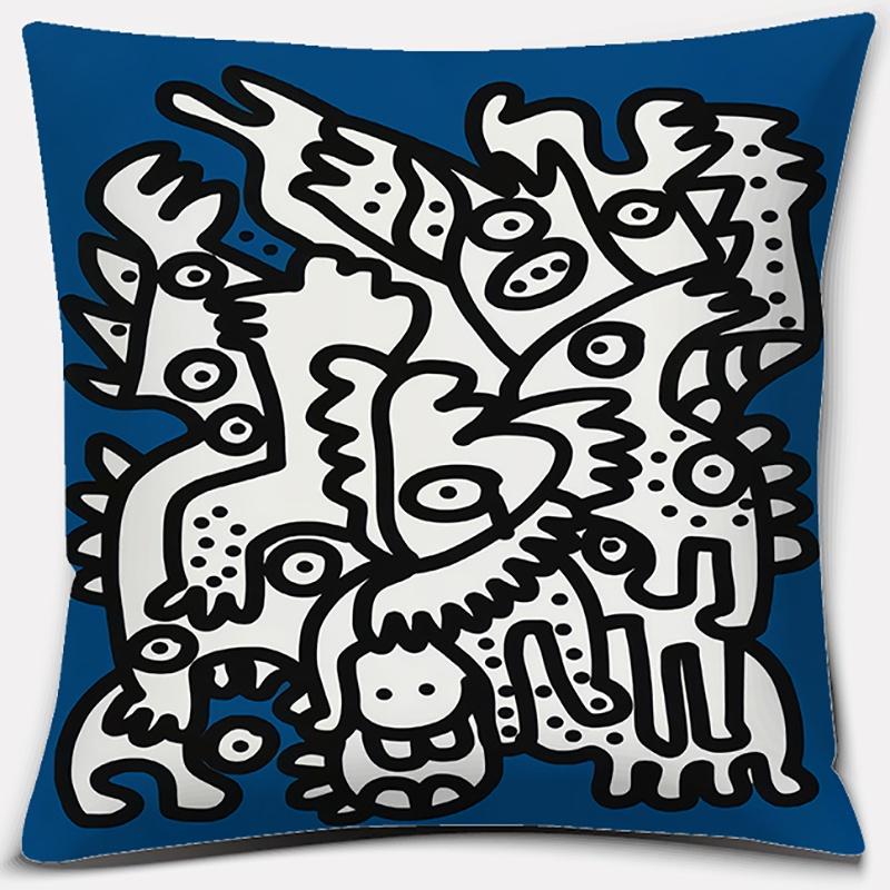 Furniture Decoration Graffiti Series Pattern Decoration Pillowcase Sofa Pillowcase Home Office Decoration