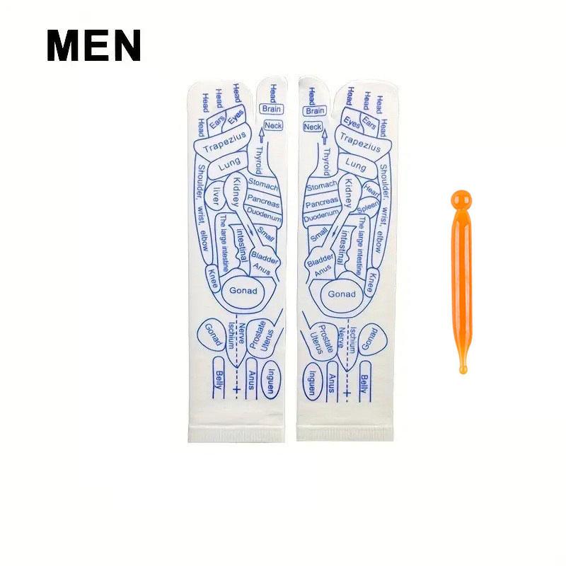 Foot Reflexology Massage Socks With a massager stick Foot Ache Relief Remedy Woman Socks for Foot Massage points